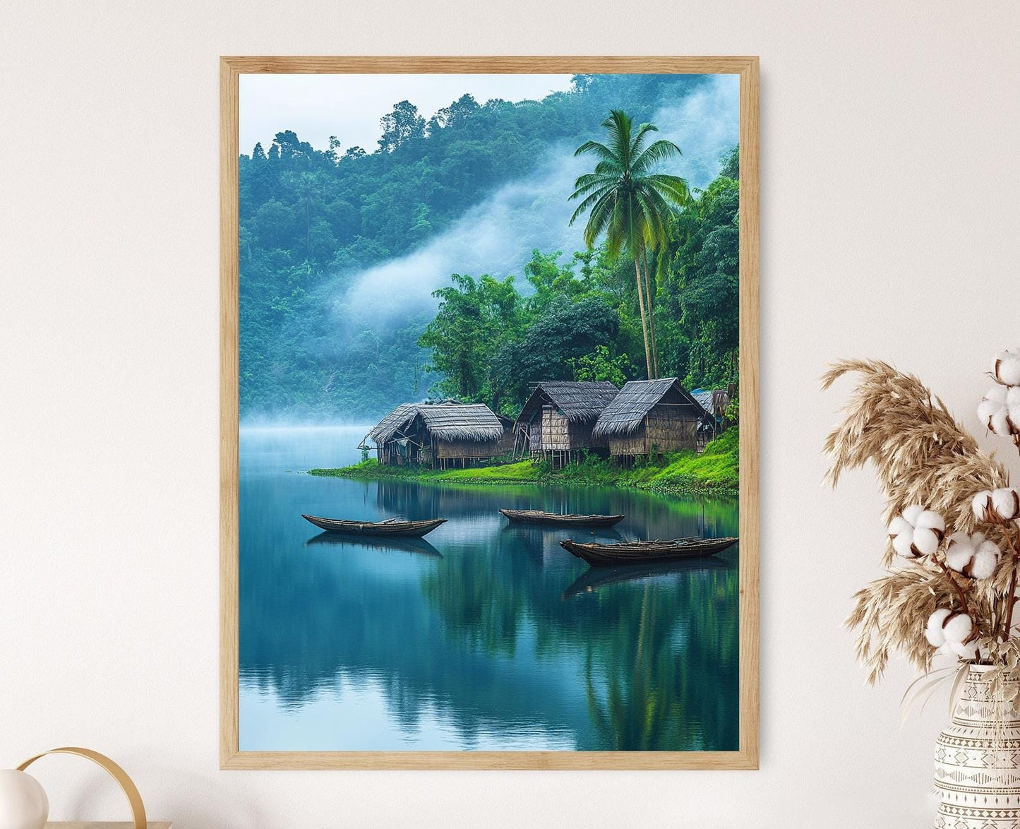 Affiche Rangamati – Poster Art Tribal du Bangladesh, Lac Kaptai