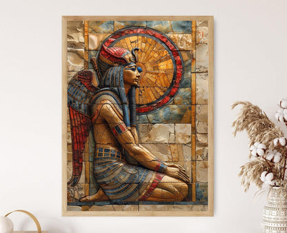 Affiche Akhenaton – Poster Art de l'Ancienne Égypte pour Décoration Murale