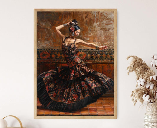 Affiche Danse Flamenco – Impression Colorée pour Salon et Studio