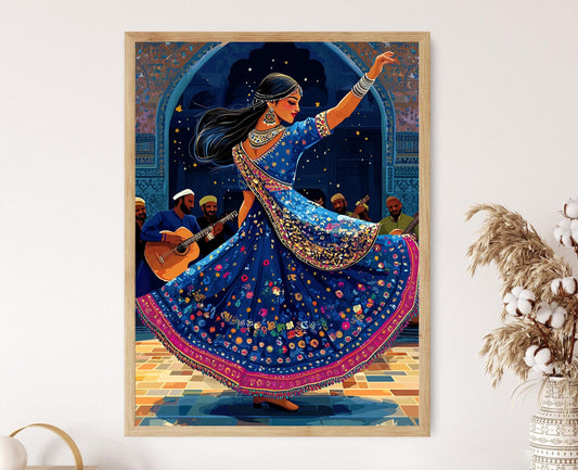 Affiche Danse Logari Afghane – Impression Art de Célébration Culturelle