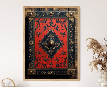 Affiche Artisanale Sri Lankaise – Poster Décor Traditionnel en Laque