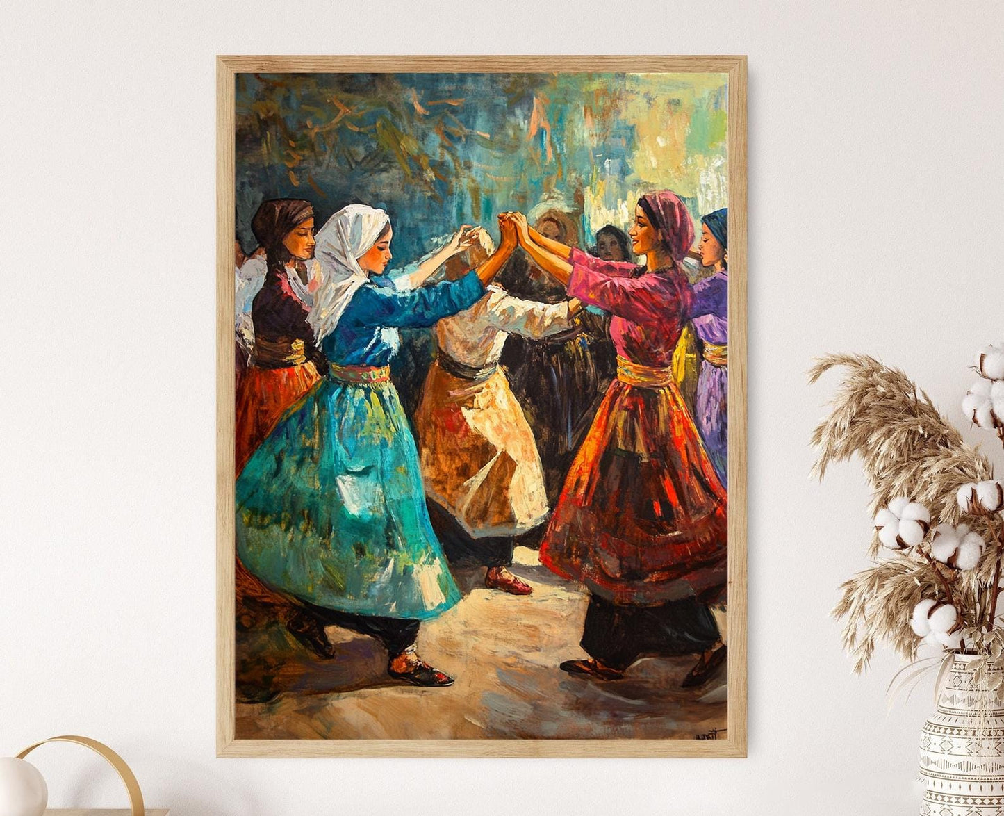 Affiche Danse Dabke Palestinienne – Art de la Culture Traditionnelle