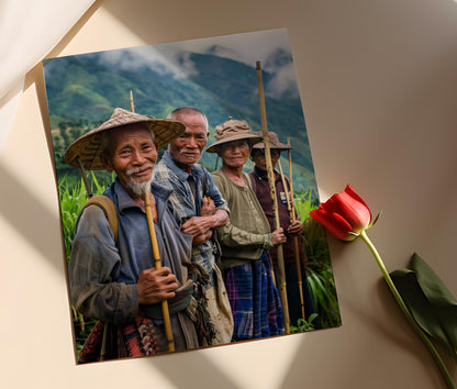 Affiche Ifugao Agriculture – Photographie Artistique des Agriculteurs, Décor Éthique
