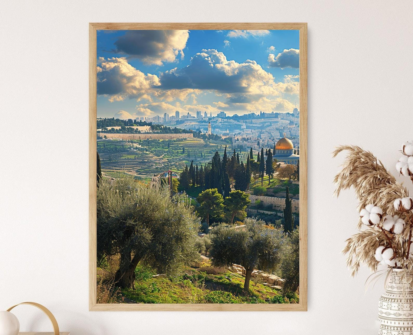 Affiche Mont des Oliviers – Impression panoramique de Jérusalem