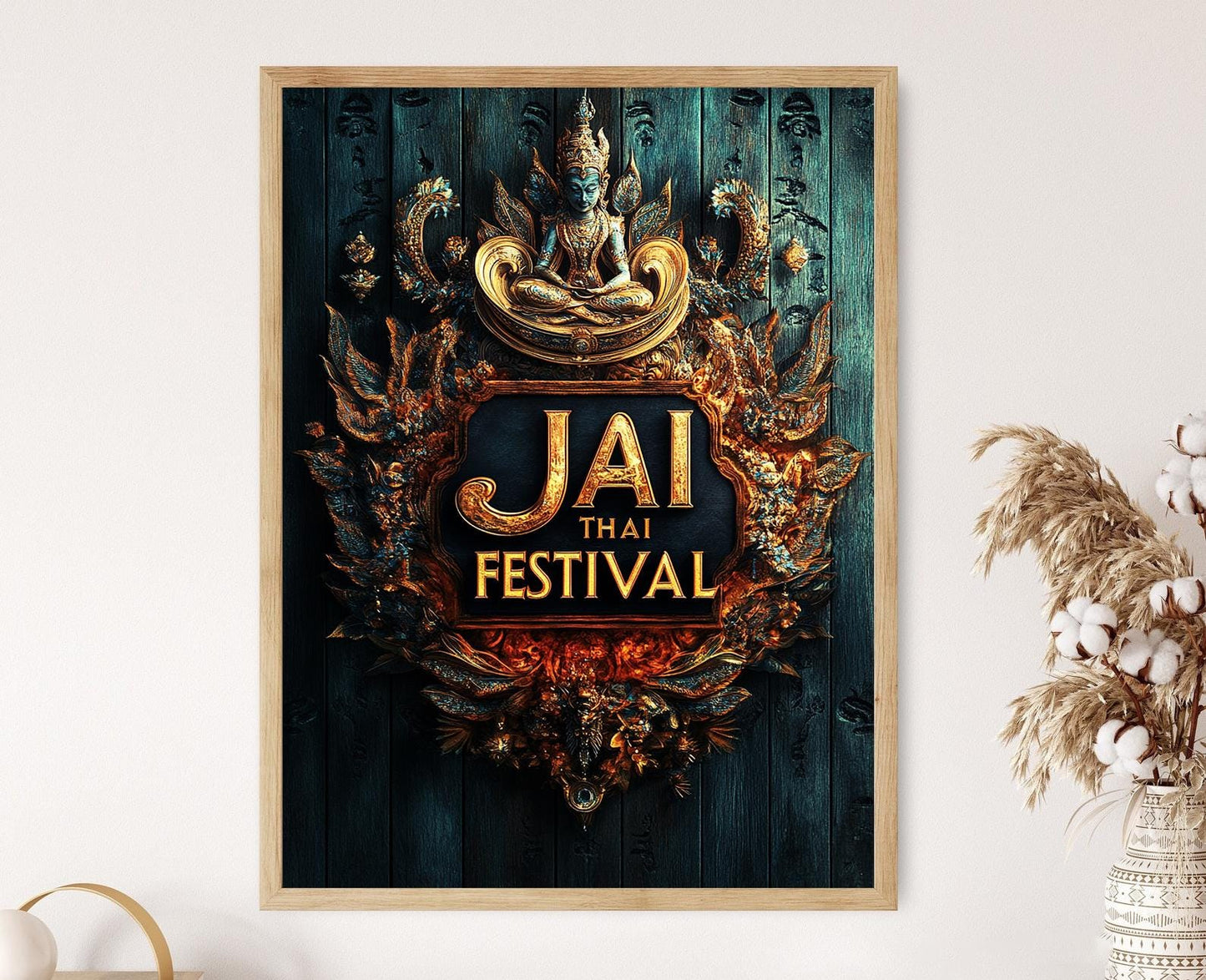 Affiche Festival Jai Thai – Poster de Culture Thaïlandaise Vibrante
