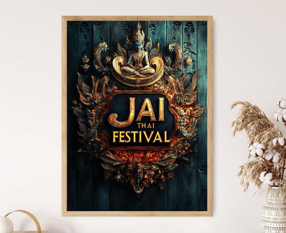 Affiche Festival Jai Thai – Poster de Culture Thaïlandaise Vibrante