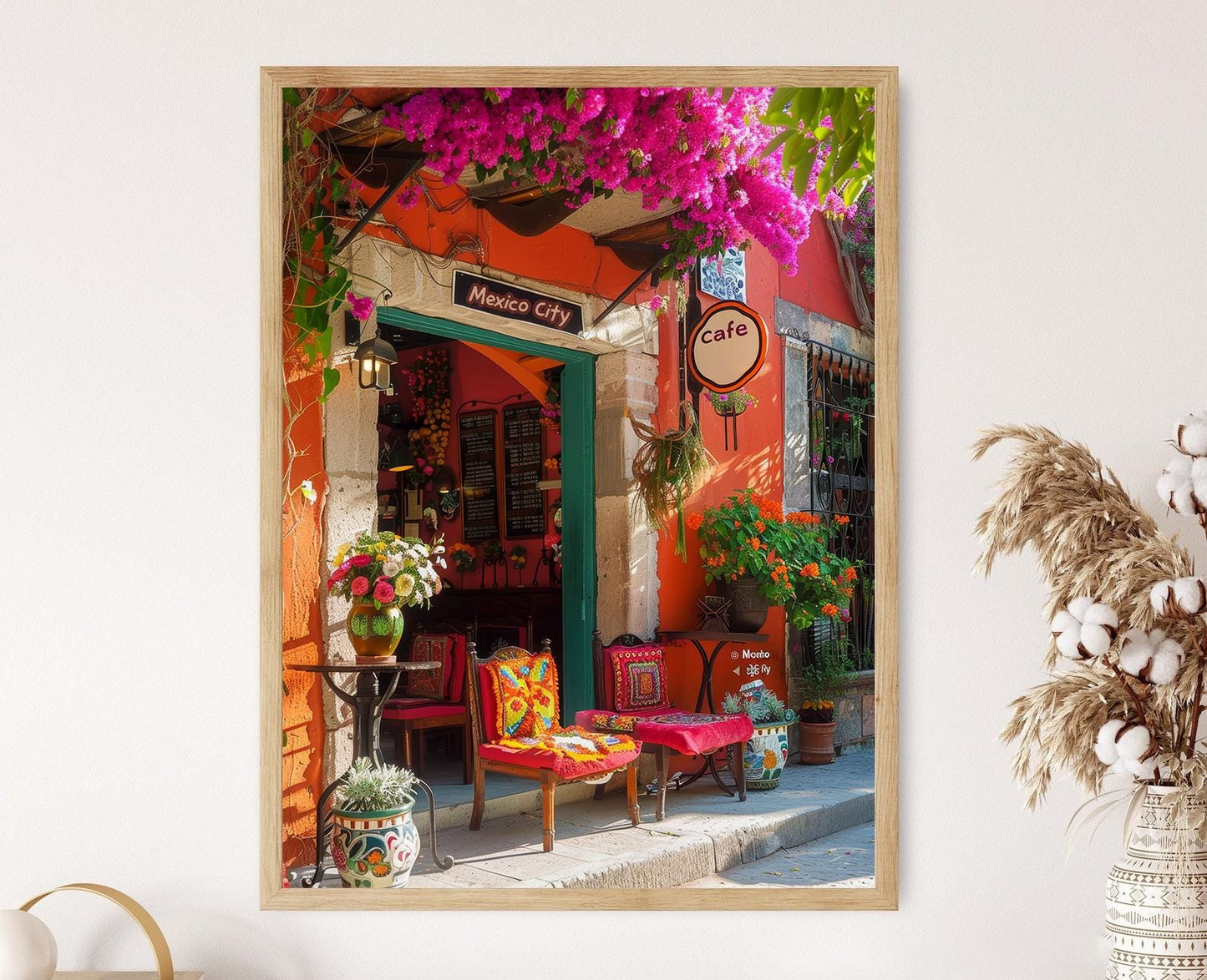 Affiche Café de Mexico – Poster Art Murale Vibrante