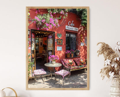 Affiche Mexico – Peinture Colorée de Café pour Décor de Salon