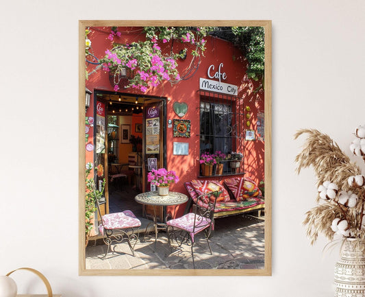 Affiche Mexico – Peinture Colorée de Café pour Décor de Salon