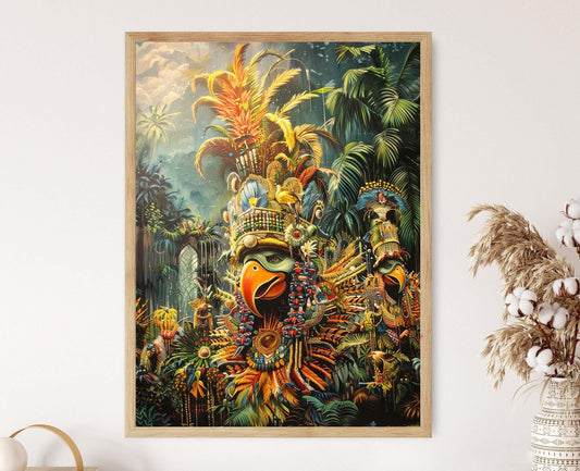 Affiche Carnaval de Rio – Impression artistique festive du Brésil