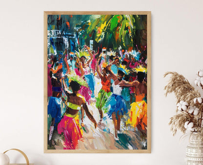 Affiche Carnaval de Rio – Illustration de Parade de Samba