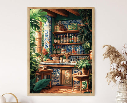 Affiche Cigares Cubains – Poster Illustration Décor Rustique de La Havane