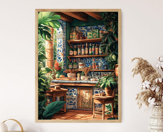 Affiche Cigares Cubains – Poster Illustration Décor Rustique de La Havane