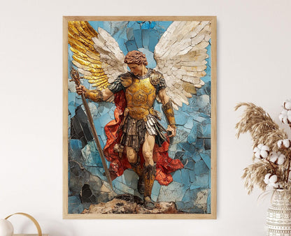 Affiche Saint Michel Archange – Imprimé spirituel et protecteur