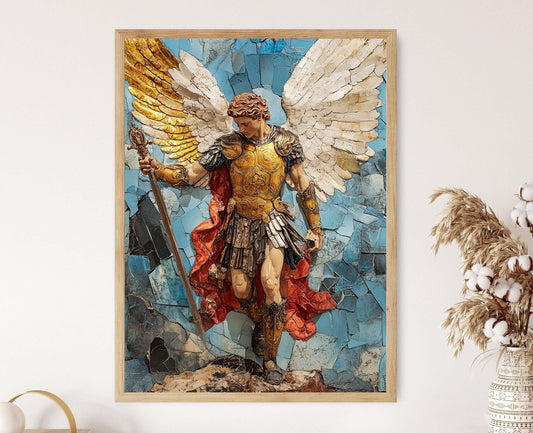 Affiche Saint Michel Archange – Imprimé spirituel et protecteur