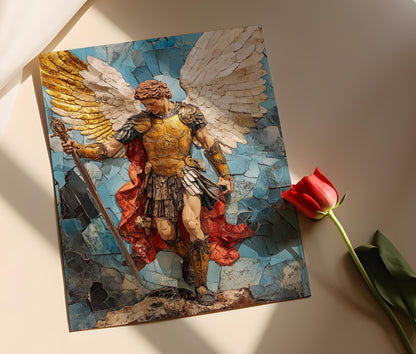 Affiche Saint Michel Archange – Imprimé spirituel et protecteur