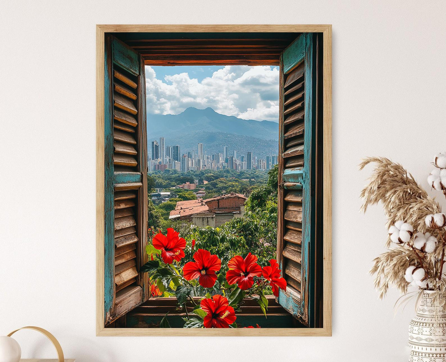 Affiche Vue Ouverte sur Caracas – Poster Décor Skyline Vénézuélienne