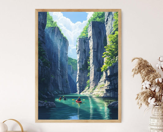 Affiche Buffalo National River – Poster Aventure en plein air en Arkansas