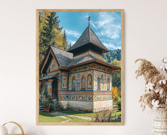 Affiche Bucovine – Poster Fresques iconiques des monastères roumains
