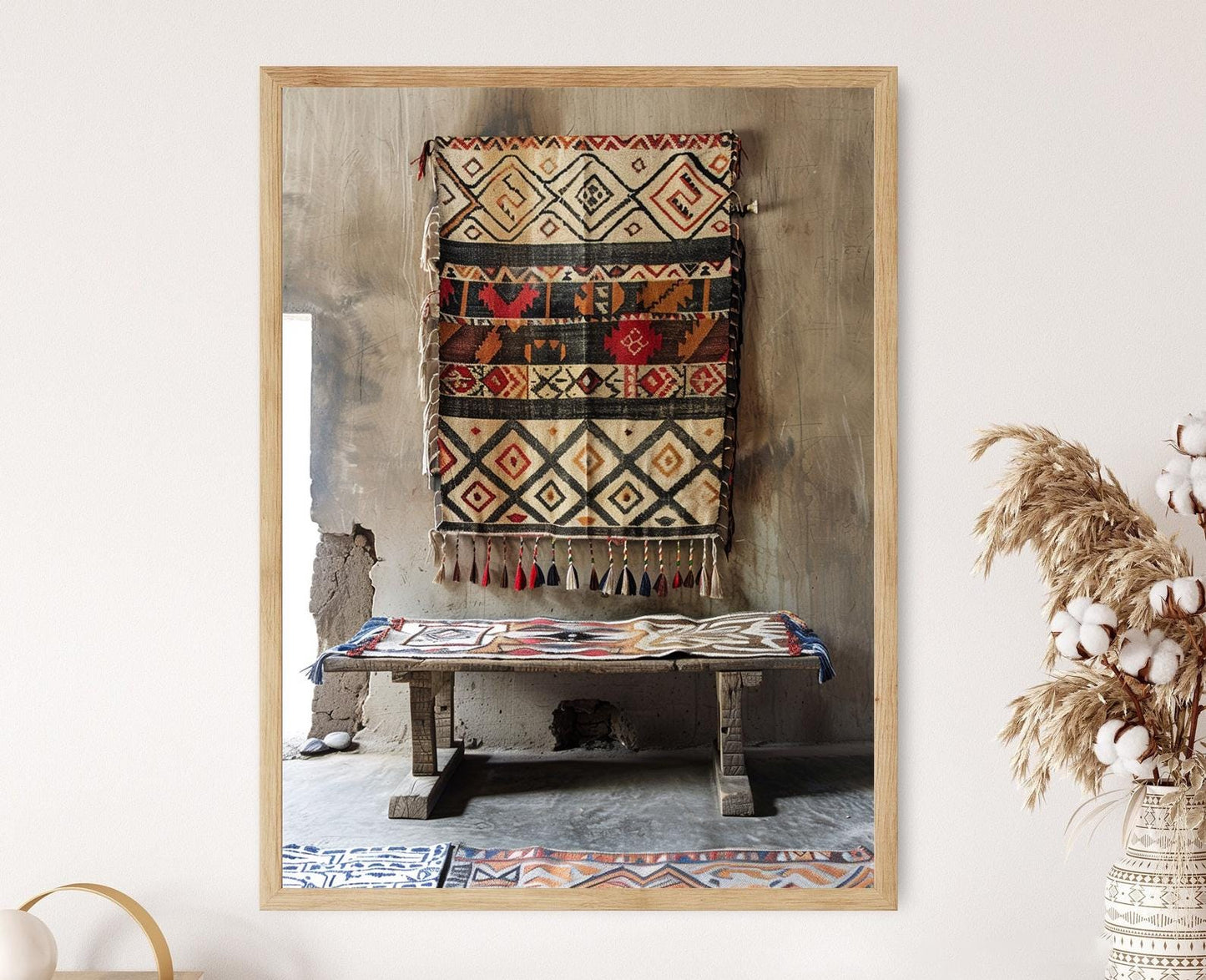 Affiche Tapis Kenyan Artisanale – Poster Designs Ethniques Uniques