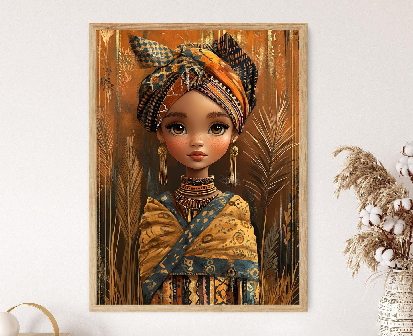 Affiche Élégance Maasai – Poster Art Africain en Mode