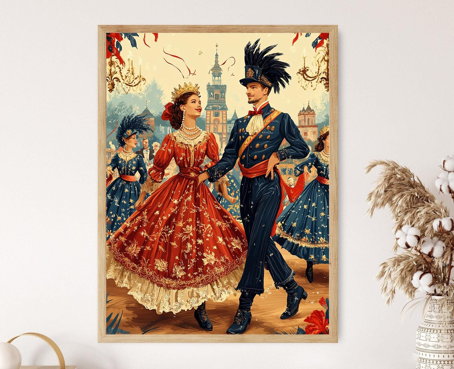 Affiche Danse Mazurka – Impression d'art élégante sur l'héritage szlachta