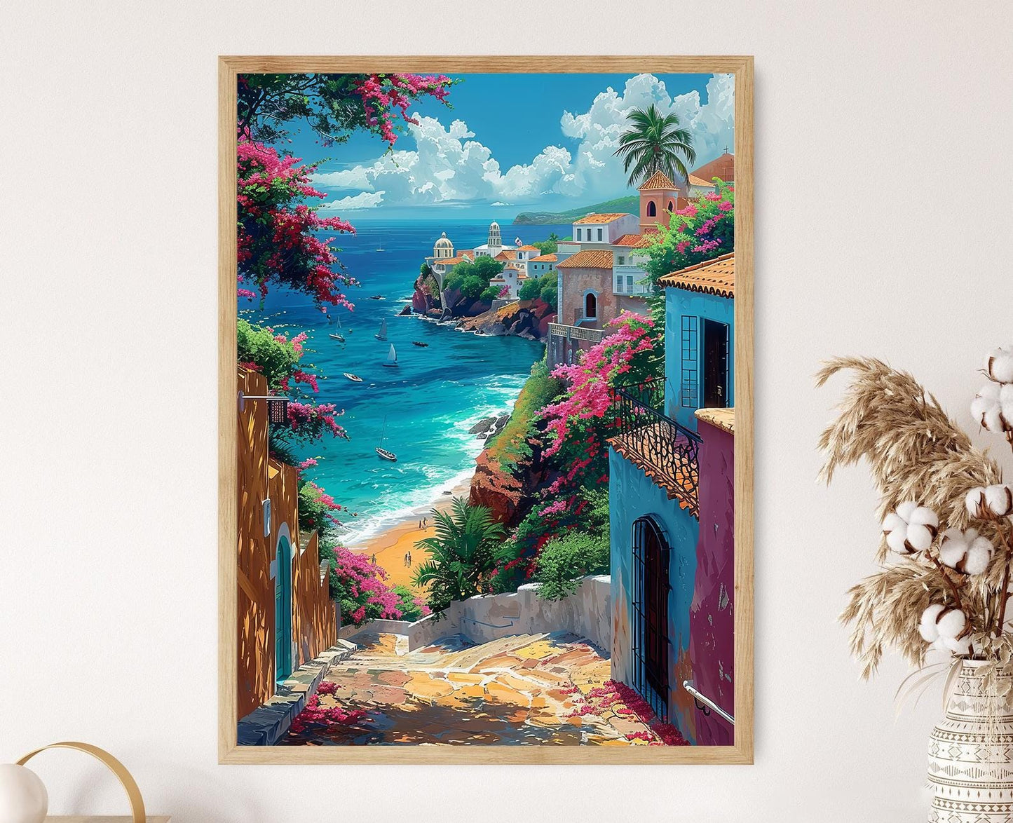 Affiche San Juan, Porto Rico – Impression sur toile, Art urbain historique