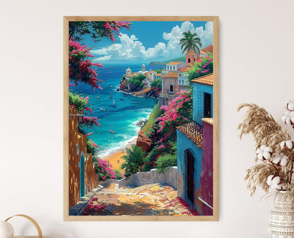 Affiche San Juan, Porto Rico – Impression sur toile, Art urbain historique