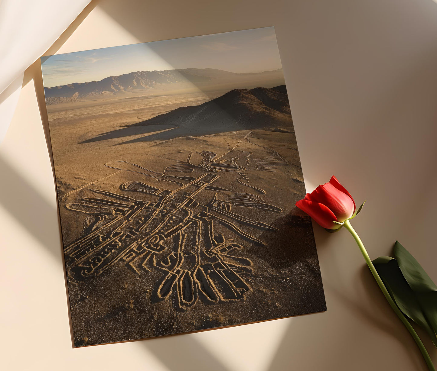 Affiche Nazca – Poster Art des Lignes de Nazca en Paysage Péruvien