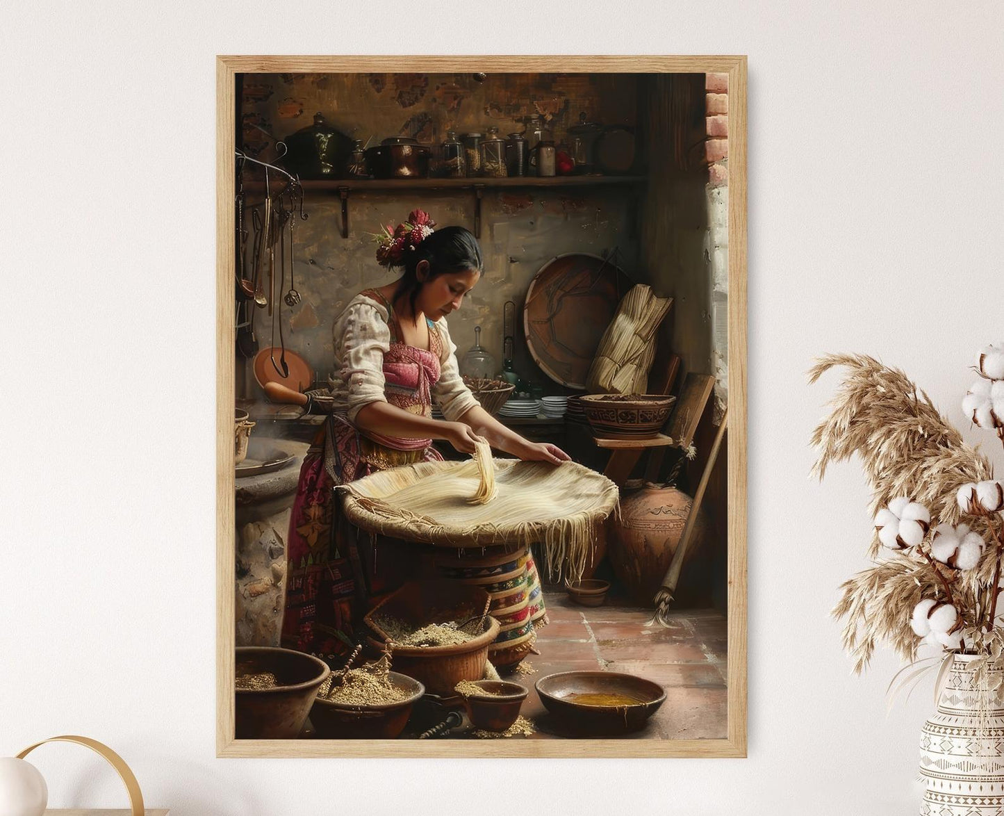 Affiche de Tamales Mexicains – Poster Artisanal de Nourriture