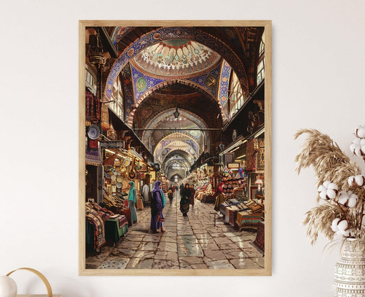 Affiche Grand Bazaar Istanbul – Imprimé Art Décor Ottoman