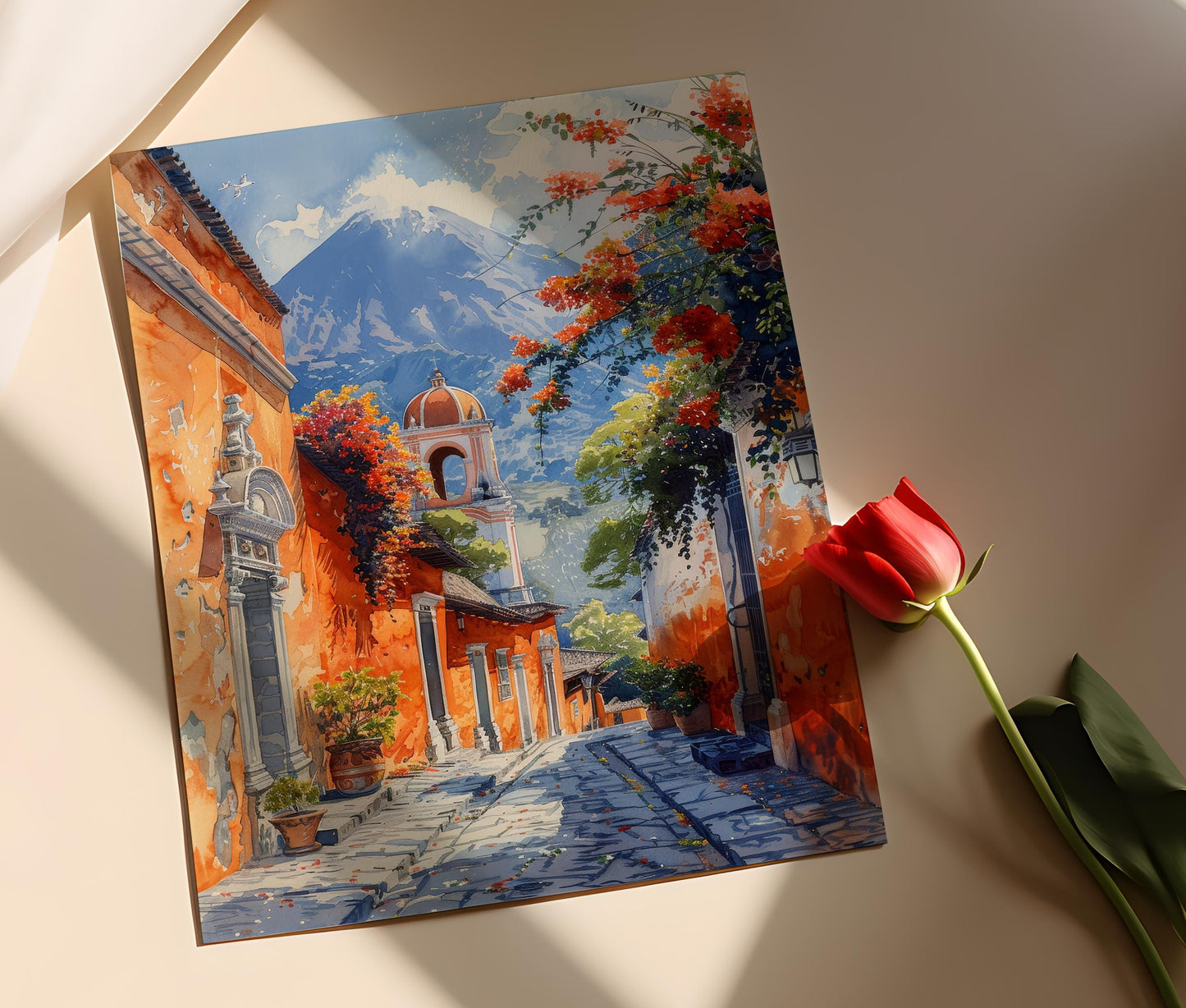 Affiche Antigua Guatemala – Impression d’art sur l'architecture coloniale