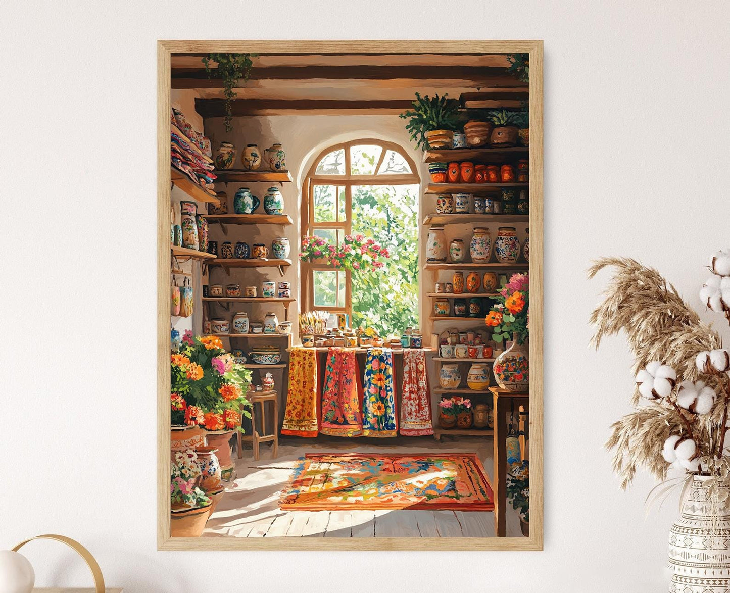 Affiche Lahore – Poster Art Phulkari, Illustrations de Pottery Artisanale