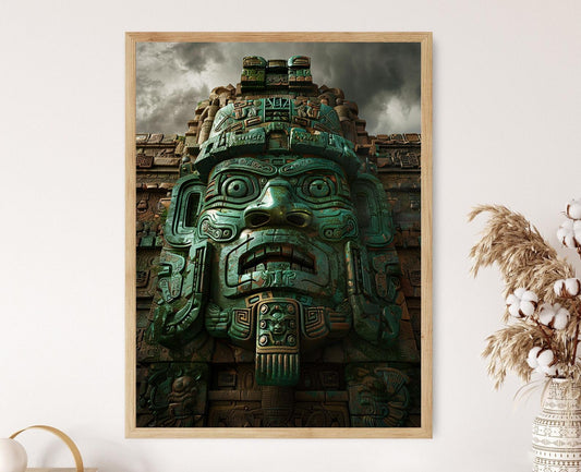 Affiche Azteque Abstraite – Poster Art Moderne pour Éléments Chic