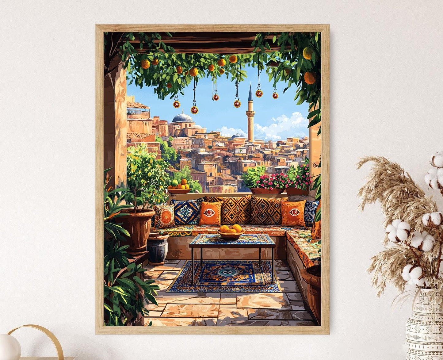 Affiche Istanbul – Poster Coloré de Terrasse à Turkiye