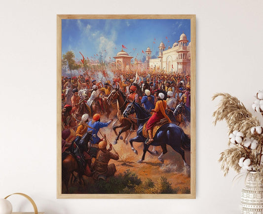 Affiche Festival Hola Mohalla – Poster Art Sikh Gatka Martial Arts