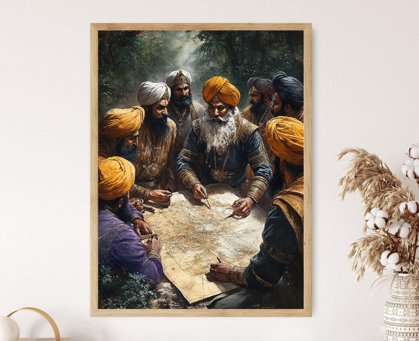 Affiche Stratégie Sikh – Poster Plan de Bataille de Ferozeshah