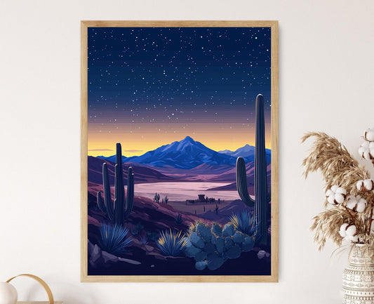 Affiche Désert d'Atacama – Poster Ciel Étoilé du Chili