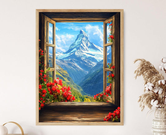 Affiche Mont Cervin – Poster Art des Alpes Suisses