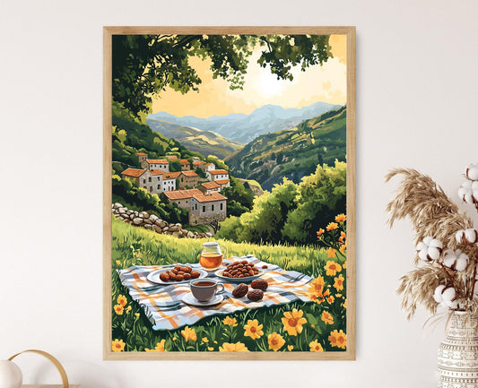 Affiche Amedi – Art mural nature de la ville kurde pour la fête de Newroz