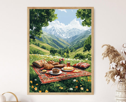 Affiche Hakkari – Impression Art de la Vallée Verte du Kurdistan