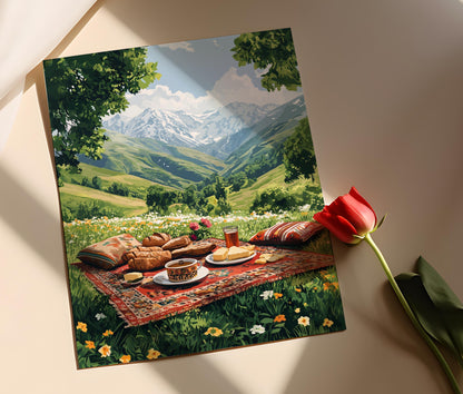 Affiche Hakkari – Impression Art de la Vallée Verte du Kurdistan