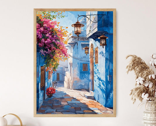 Affiche Scène de Rue à Jodhpur – Poster Décor Traditionnel Indien