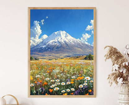 Affiche Mont Ararat – Impression d'art du sommet enneigé de Turquie