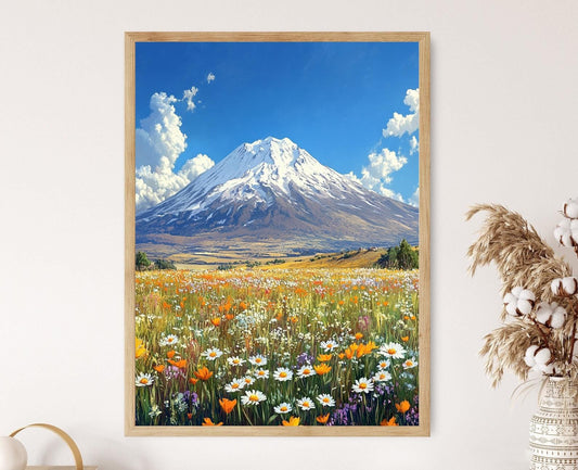 Affiche Mont Ararat – Impression d'art du sommet enneigé de Turquie