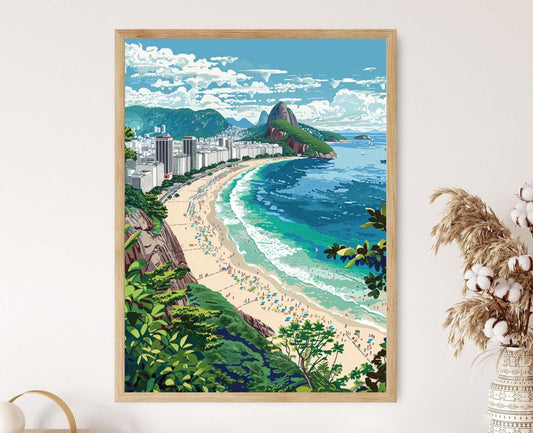 Affiche Ipanema – Poster Vue Scénique depuis le Rocher Arpoador