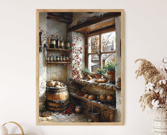 Affiche de Pain d'Épices de Torun – Art Rustique de Cuisine Polonaise