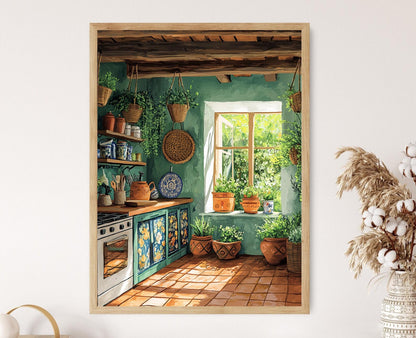 Affiche Art de Cuisine Brésilienne – Pottery Peinte et Panier Tissé