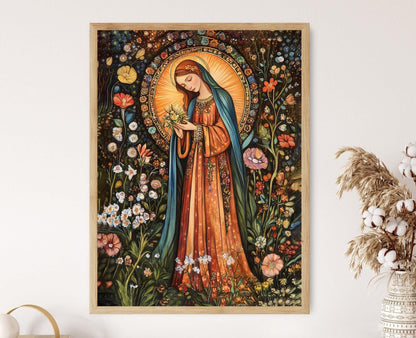 Affiche Médiévale – Illustration Inspirée de Hildegarde de Bingen