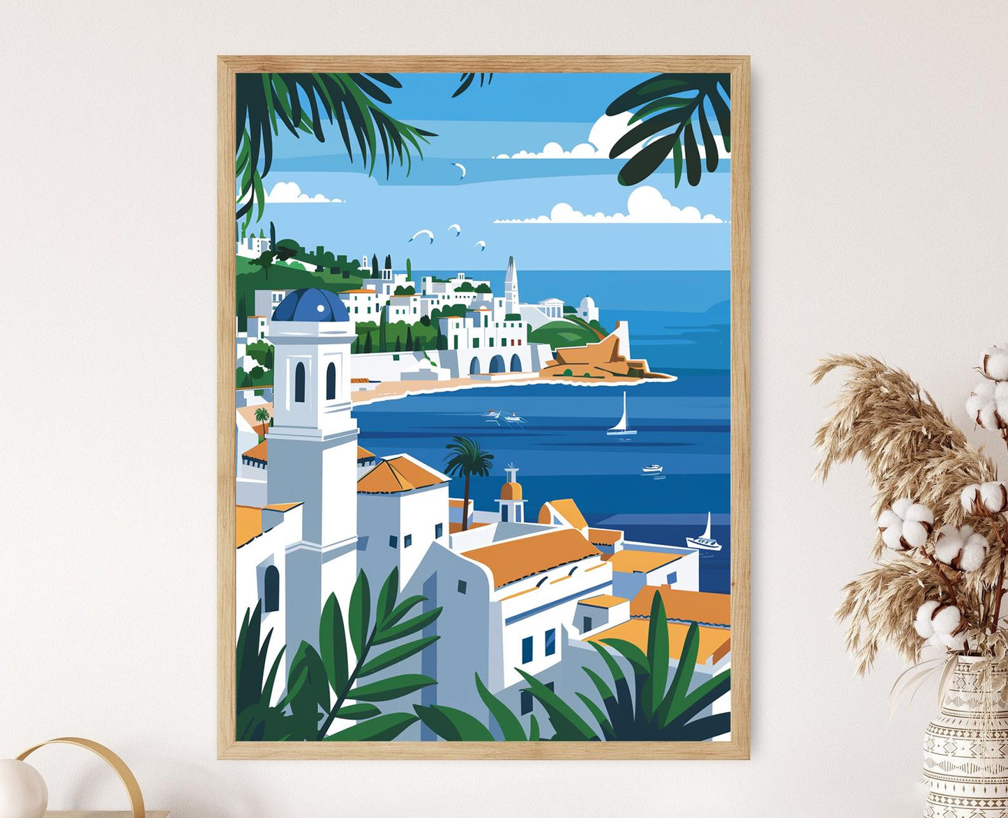 Affiche Alger – Poster Art de la Casbah et du Mémorial des Martyrs